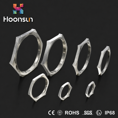 NPT1/2 Locknut EMC ηλεκτρολυτική επιμετάλλωση εξαρτημάτων IP68 αδένων καλωδίων