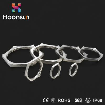 NPT1/2 Locknut EMC ηλεκτρολυτική επιμετάλλωση εξαρτημάτων IP68 αδένων καλωδίων