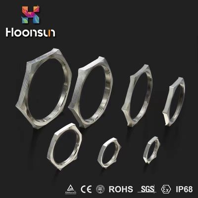 NPT1/2 Locknut EMC ηλεκτρολυτική επιμετάλλωση εξαρτημάτων IP68 αδένων καλωδίων