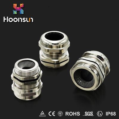 Νικέλινος αδένας 18MM25mm καλωδίων ορείχαλκου μετάλλων εργοστασίων EMC για την προστασία καλωδίων